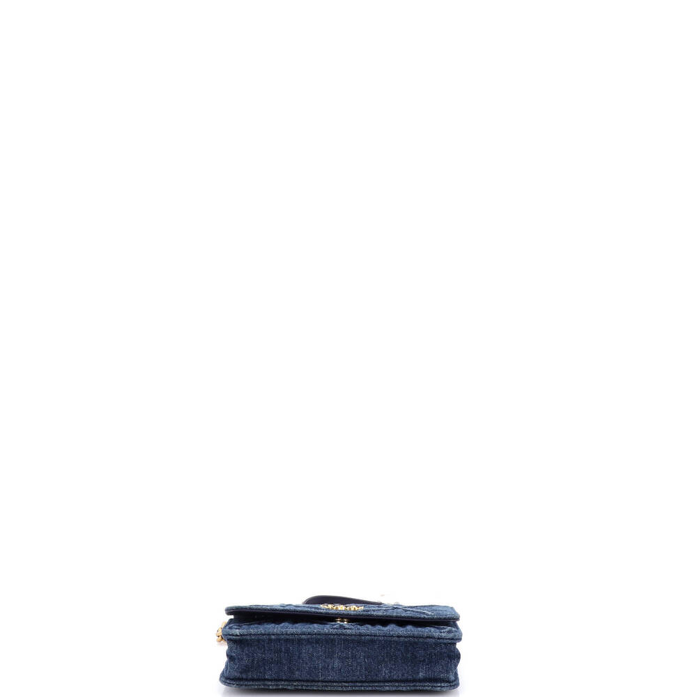 Chanel 19 Wallet on Chain Quilted Denim - Picture 5 of 8